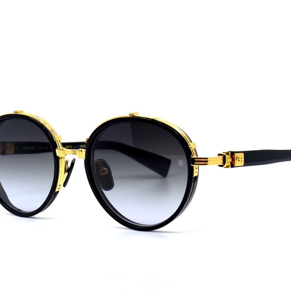 BALMAIN CROISSY BY AKONI BPS 126A Gold Black Titanium Unisex Sunglasses main image 9